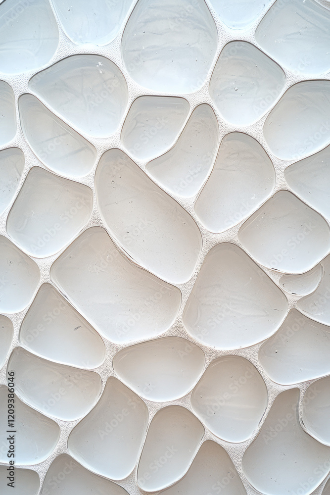Poster a sophisticated abstract glass lattice with overlapping intricate patterns and dynamic light refract
