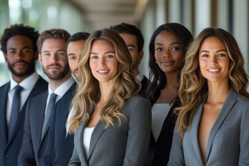 Fototapeta premium Diverses und erfolgreiches Business-Team im modernen Arbeitsumfeld