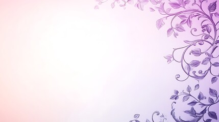Elegant Lavender Floral Design Background