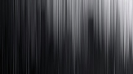 Fototapeta premium Abstract black and white vertical lines creating a stunning visual effect, conveying emotion and mystery through soft blurred shapes and light play