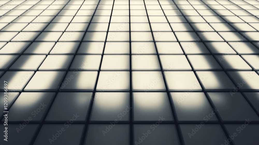 Poster a minimalist glass grid structure with delicate, intricate lines and a harmonious blend of light and