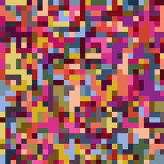 ABSTRACT PIXEL PATTERN BACKGROUND PASTEL COLORFUL MOSAIC GRID DESIGN WITH GEOMETRIC SHAPES VECTOR TEMPLATE GOOD FOR MODERN WEBSITE, WALLPAPER, COVER DESIGN 