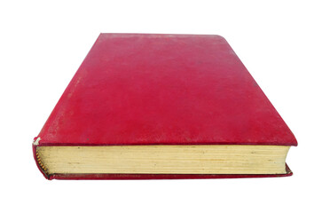 old red book isolated on white