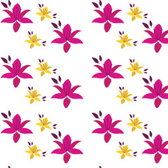 seamless background with flowers