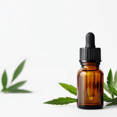 CBD Oil isolated on white