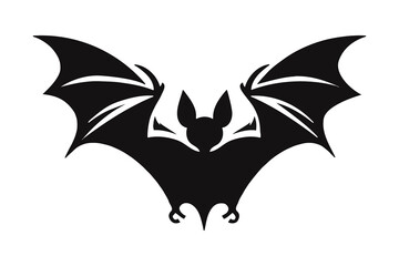 Bat Silhouette Design - Flying Bat Vector Illustration for Halloween