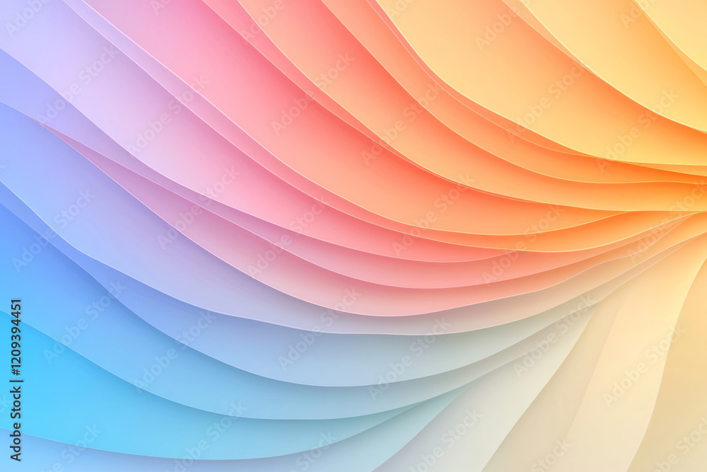 Poster a minimalist abstract radiating light pattern with subtle red and blue gradients emanating from a ce