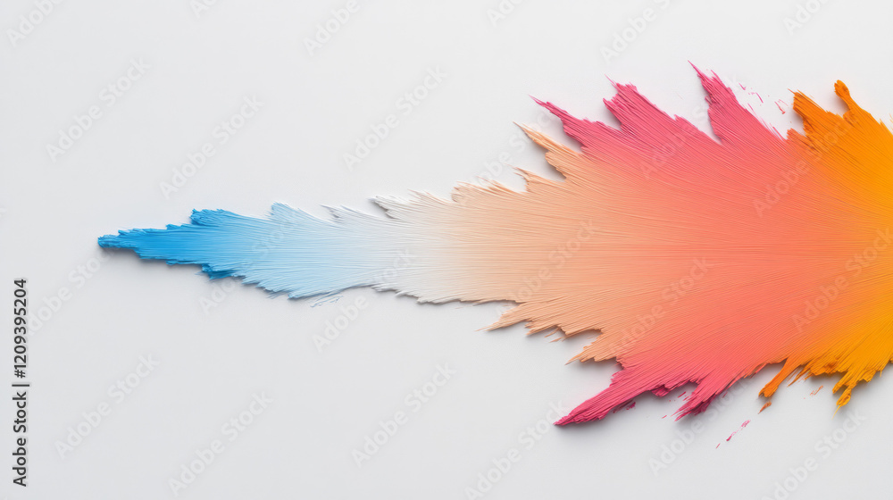 Leinwandbilder a bold abstract composition featuring a powerful burst of bright light particles in various colors r