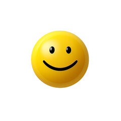 Fototapeta premium Happy yellow smiley face emoticon digital art illustration,