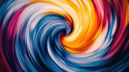 Fototapeta premium Vortex formed by blending colorful paint, abstract image