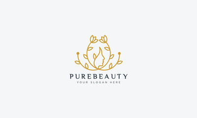 Fashion and beauty logo design  vector template