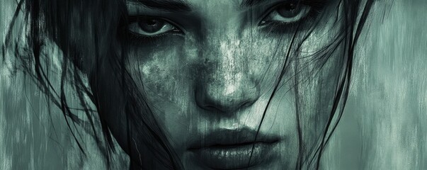 A look of sadness etched on a face, the eyes downcast and the lips turned down.