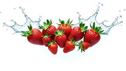 strawberries in water