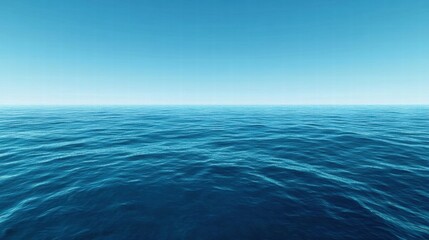 Obraz premium Azure Expanse: A Captivating View of the Endless Ocean