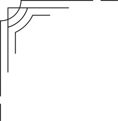 Obraz premium Abstract geometric line design frame