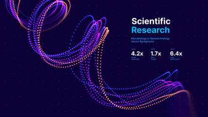 Digital Big Data Flow Vector Background. Big Data Technology Lines. Abstract Science Technology Illustration. Big Data Neural Network Background Concept. AI Visualization Concept. Vector.