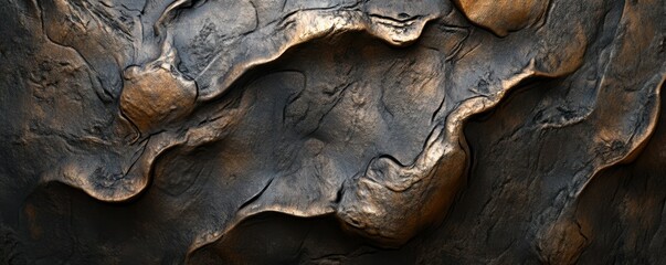 Obraz premium A textured surface with bumps and grooves, creating a sense of depth and dimension.