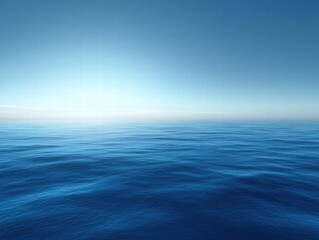 Obraz premium Tranquil Sea: A Serene Horizon