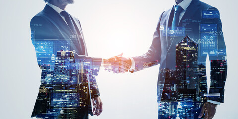 business, handshake, shaking hands, businessperson, people, dx, digital transformation, digital,...