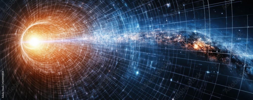 Poster a timeline of scientific discoveries, each breakthrough marking a step forward in our understanding 