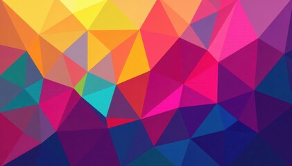 Geometric diamond shapes in bright colors overlapping and repeating in a dynamic composition, bold, harlequin