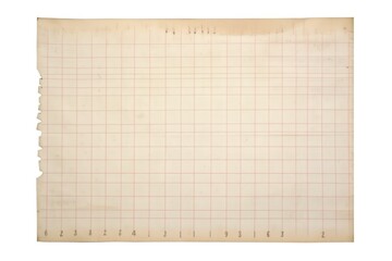 Grid paper ripped paper text page white board