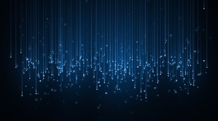 Glowing Digital Rainfall