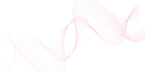 pink wave curve lines banner background design. Abstract soft wave lines dynamic flowing pink light isolated background. Vector Illustration of the pink pattern of lines. Black stripes on white .