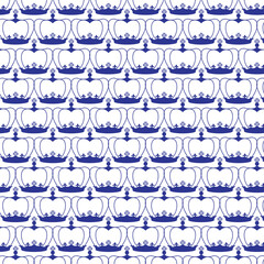 seamless pattern with hand drawn waves