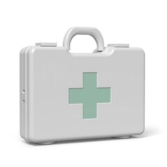 Obraz premium Portable First Aid Kit Case Medical Emergency Supplies Box
