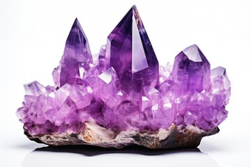 Fototapeta premium Amethyst crystal gemstone mineral jewelry