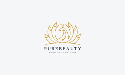 Fashion and beauty logo design  vector template