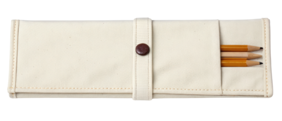 Pencil case isolated with transparent background