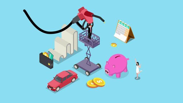 give me adobe stock title and 45 keywords separated by comma for this image 3d animation cartoon