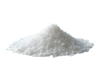 a handful of white crystalline salt