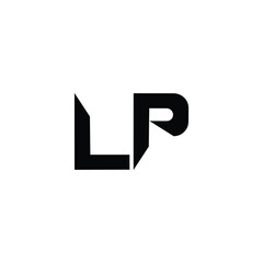 LP monogram logo design letter text name symbol monochrome logotype alphabet character simple logo