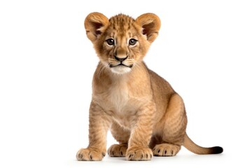 Obraz premium Baby lion wildlife mammal animal