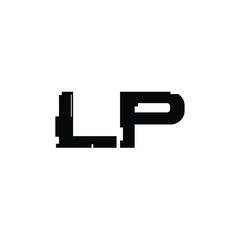 LP monogram logo design letter text name symbol monochrome logotype alphabet character simple logo