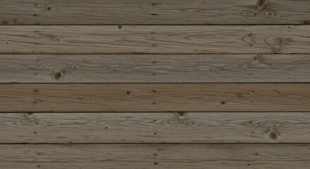 Obraz premium A reclaimed barn wood texture with weathered grey and brown tones featuring realistic knots, cracks, and nail holes.