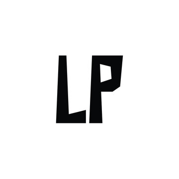 LP monogram logo design letter text name symbol monochrome logotype alphabet character simple logo