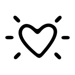 Cheerful heart icon.