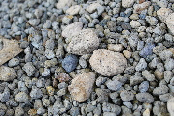 Exploring Textures: Gray and White Rocks Form a Natural Ground Cover