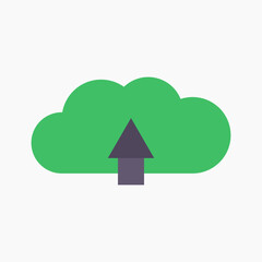 Cloud storage download icon