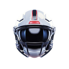 Fototapeta premium American Football Helmet White Red Black Design Sport Safety Gear