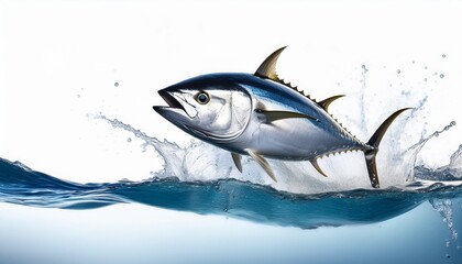 Naklejka premium shark in the water