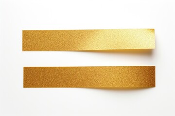 Glossy Gold glitter adhesive strip gold white background accessories