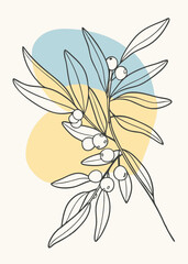 A inspired wedding invitation with daisies plants vector