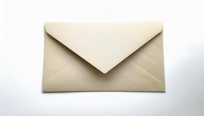 old envelope isolated on white background
