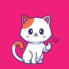 cute cat stiker