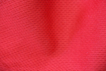 Red football, basketball, volleyball, hockey, rugby, lacrosse and handball jersey clothing fabric...
